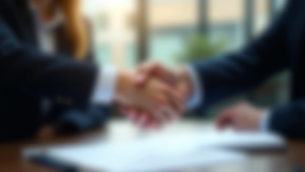 Geschäftstreffen mit Investoren und GTAI-Experten, Handschlag, Vertragsunterzeichnung, professionelles Setting