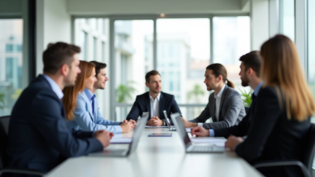 Geschäftsteam im Besprechungsraum