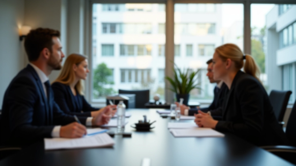 Geschäftsmenschen in Besprechung