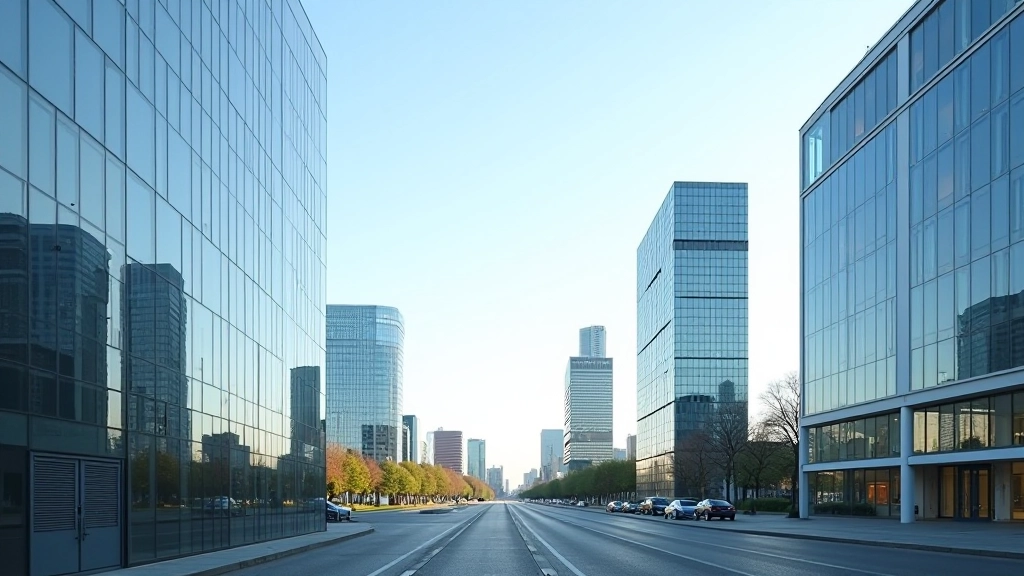 Moderne Bürogebäude in Frankfurt am Main